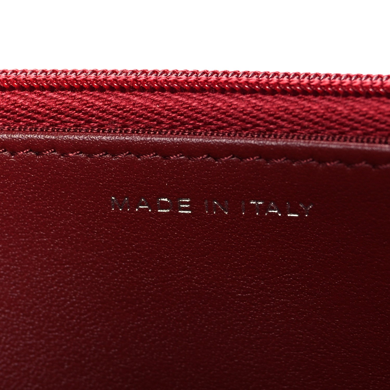 Chanel Caviar Quilted Wallet On Chain WOC Dark Red 7 of 11