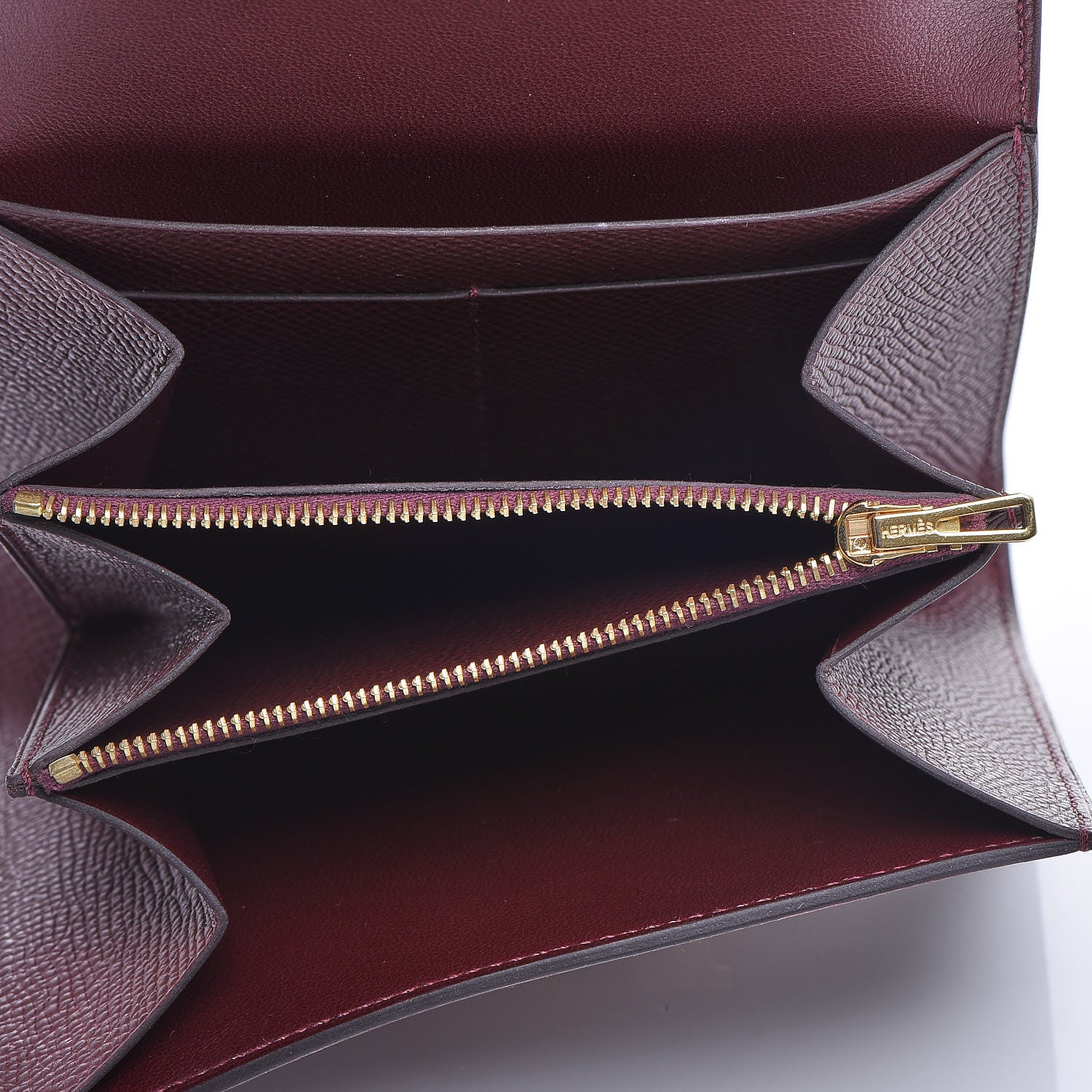 Hermes Epsom Constance Short Wallet Bordeaux 5 of 6