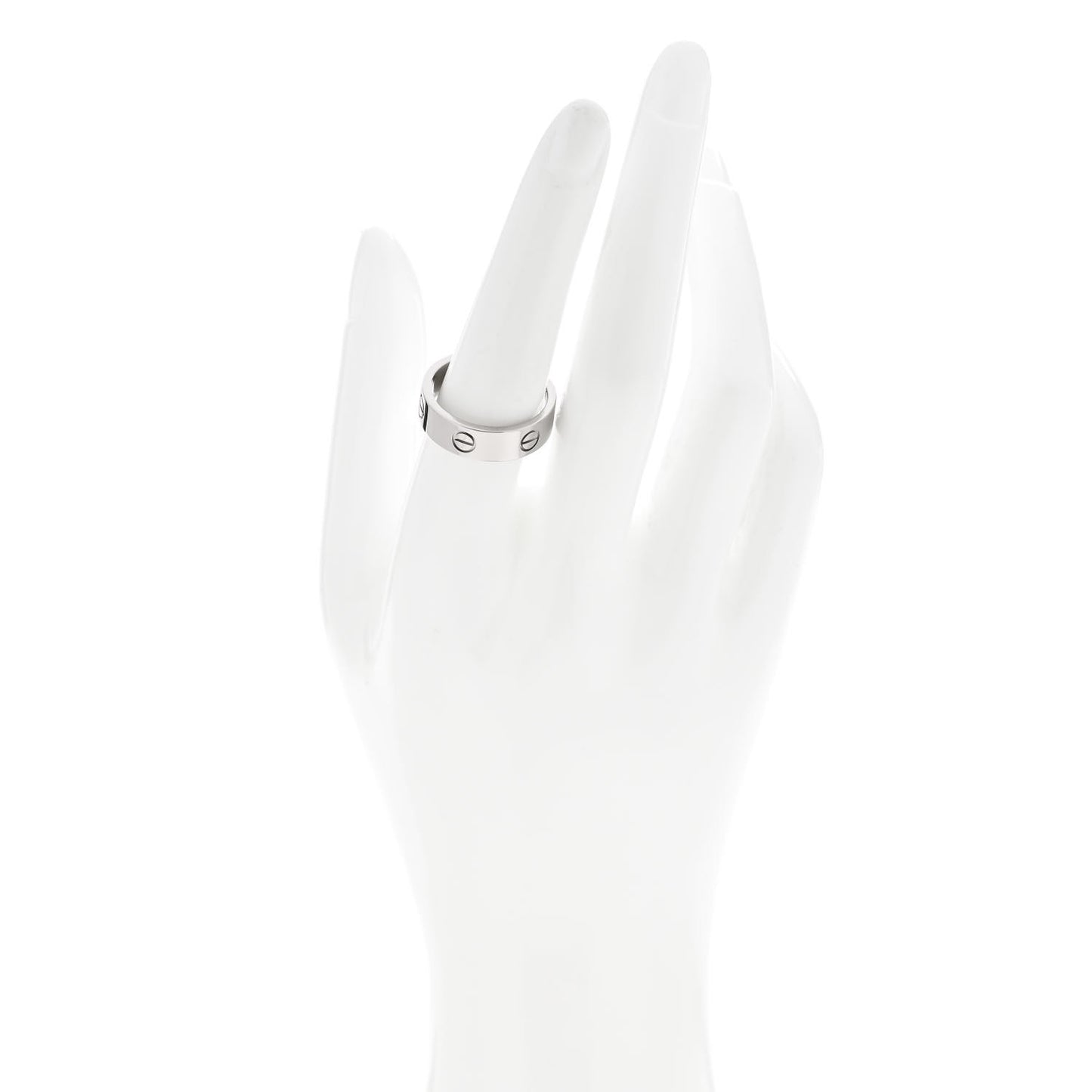 18K White Gold 6mm LOVE Ring 57 8
