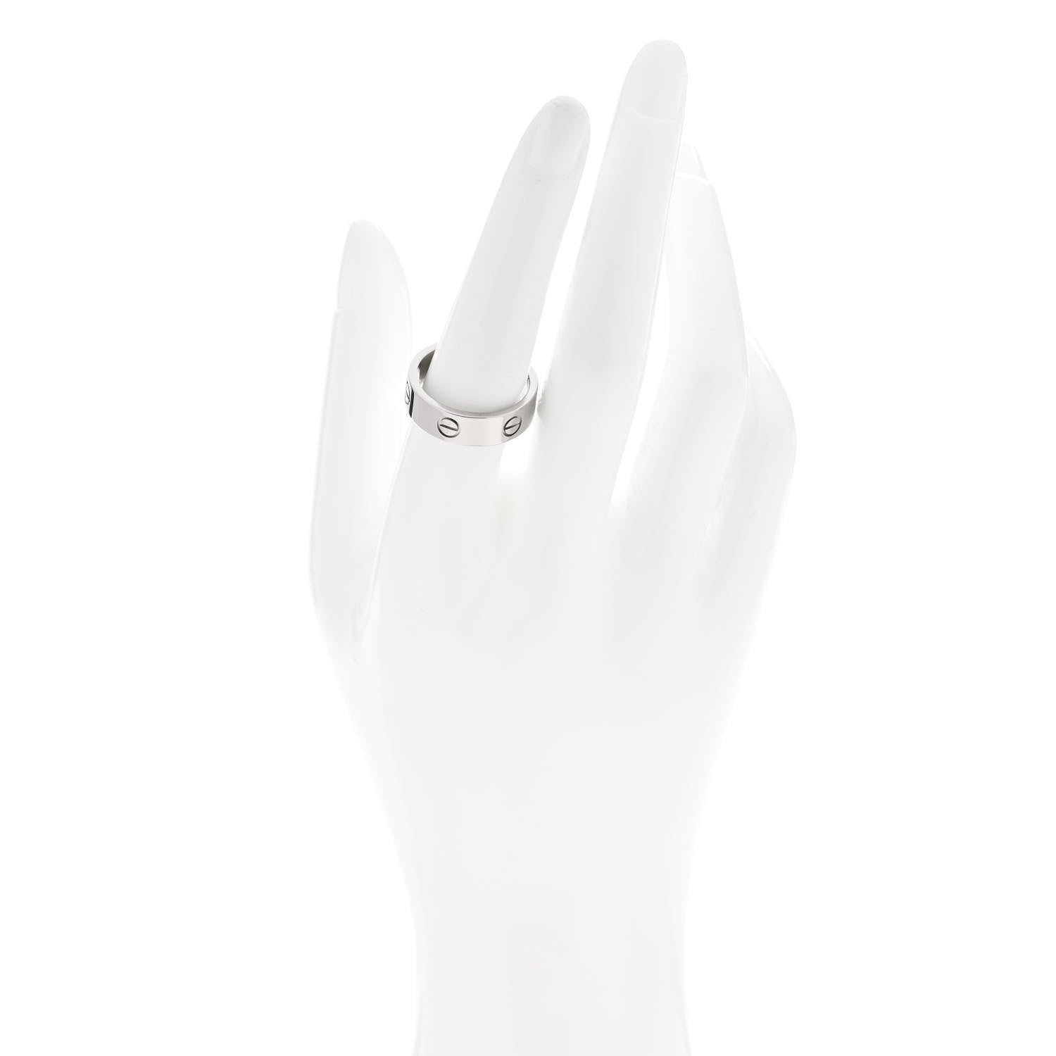 Cartier 18K White Gold 6mm LOVE Ring 57 8 2 of 4