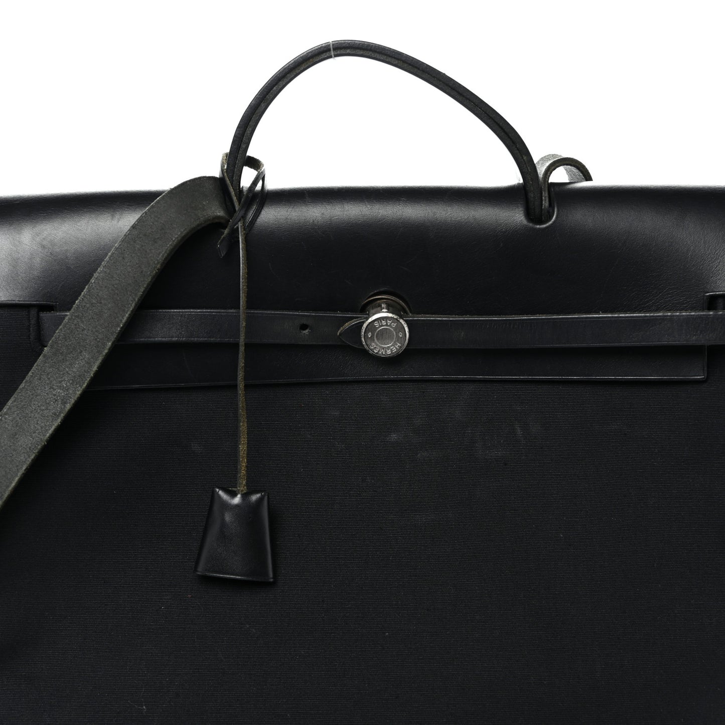 Toile Vache Calfskin Herbag 39 MM Black