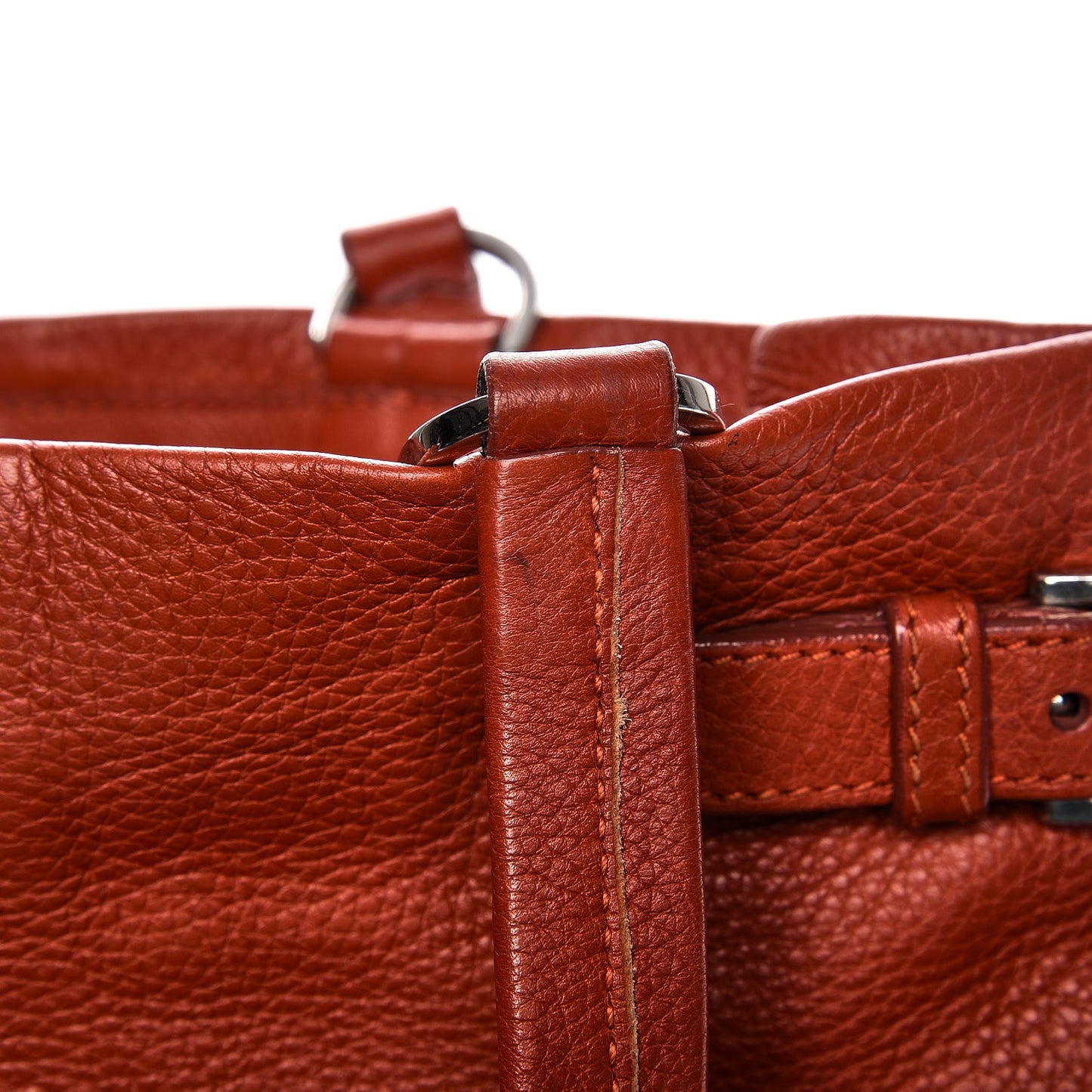 Vitello Daino Shoulder Bag Arancio
