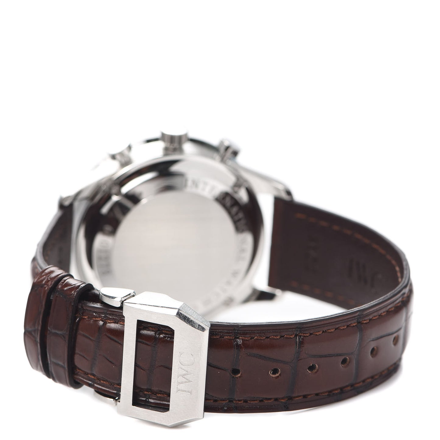 Stainless Steel Alligator 40.9mm Portugieser Chronograph Automatic Watch IW371445