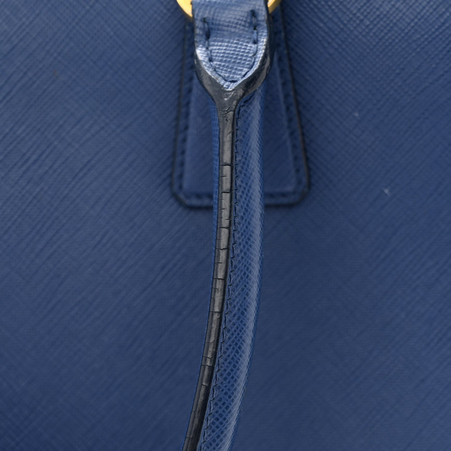Saffiano Lux Medium Double Zip Tote Bluette