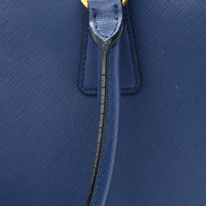 Prada Saffiano Lux Medium Double Zip Tote Bluette 19 of 23