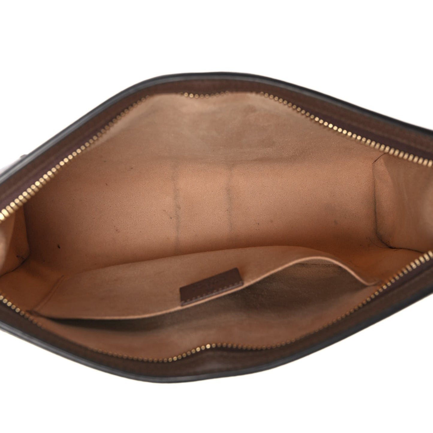 GG Supreme Monogram Web Ophidia Pouch Brown