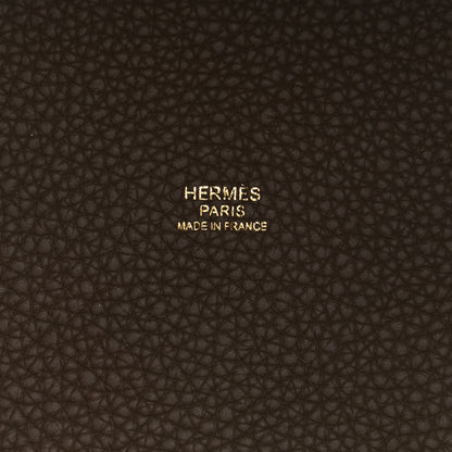 Hermes Taurillon Clemence Picotin Lock 22 MM Etoupe 6 of 9