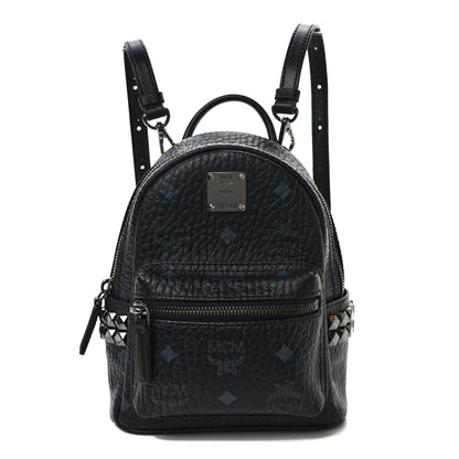 MCM Visetos Side Stud X-Mini Stark Bebe Boo Backpack Black 1 of 9