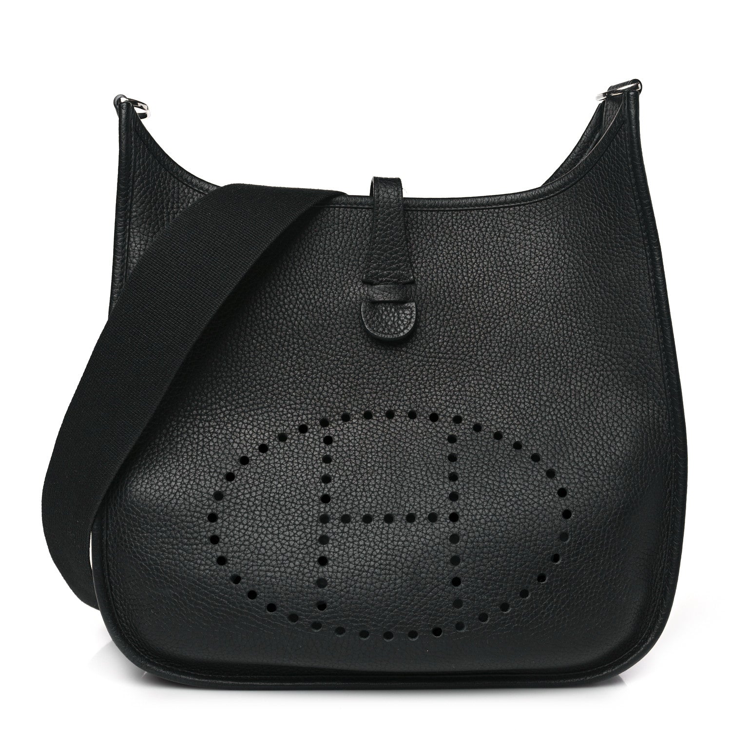 Hermes Taurillon Clemence Evelyne III PM Black 1 of 9