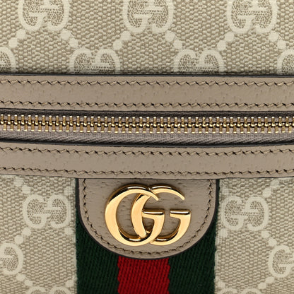 Gucci GG Supreme Monogram Textured Dollar Calfskin Mini Ophidia Shoulder Bag Beige Mystic White Oatmeal 7 of 9