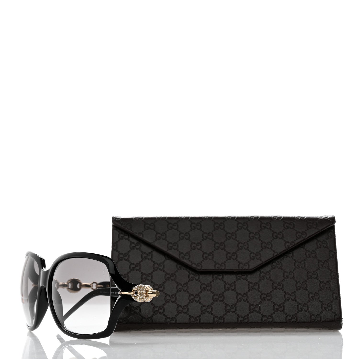 Gucci Crystal Sunglasses GG3584/N/S Black 8 of 8