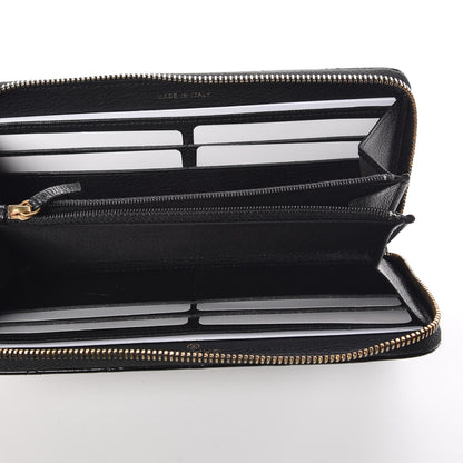 Chanel Patent Quilted Large Gusset Zip Around Wallet Black 5 of 11