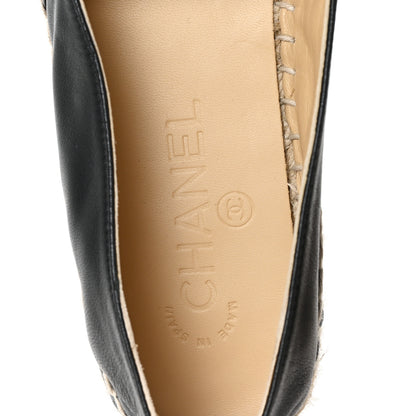 Chanel Lambskin CC Espadrilles 40 Black 8 of 9