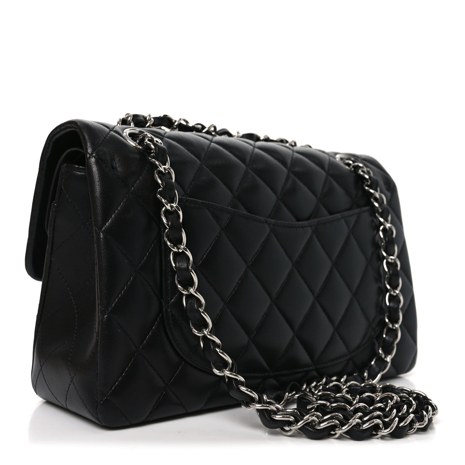 Chanel Lambskin Quilted Small Double Flap Black 3 of 11