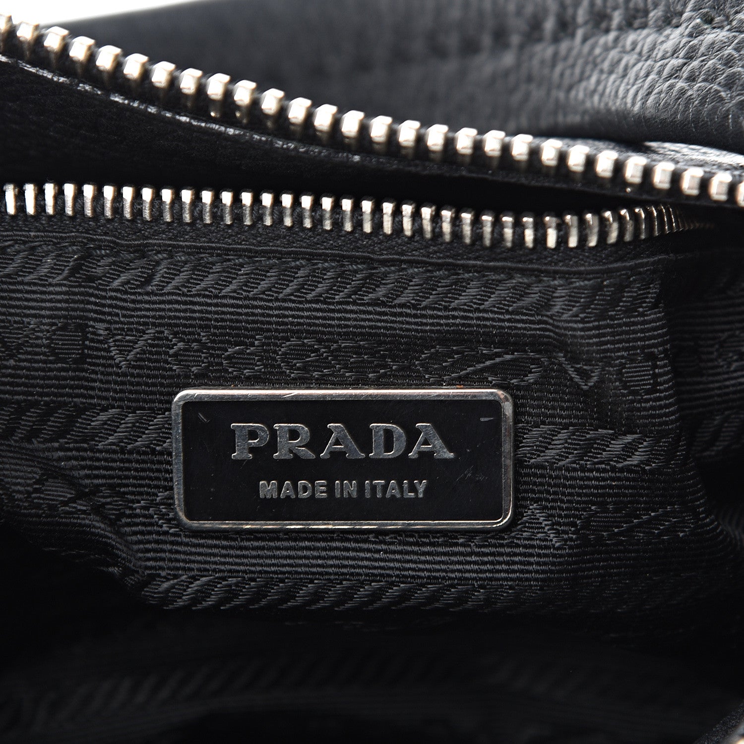 Prada Vitello Daino Shoulder Bag Black 5 of 12