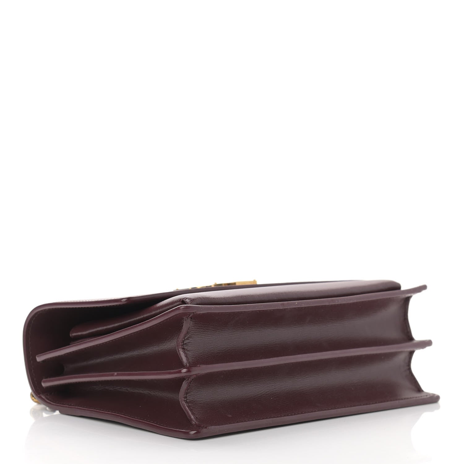 Saint Laurent Calfskin Medium Monogram Sunset Bordeaux 4 of 12