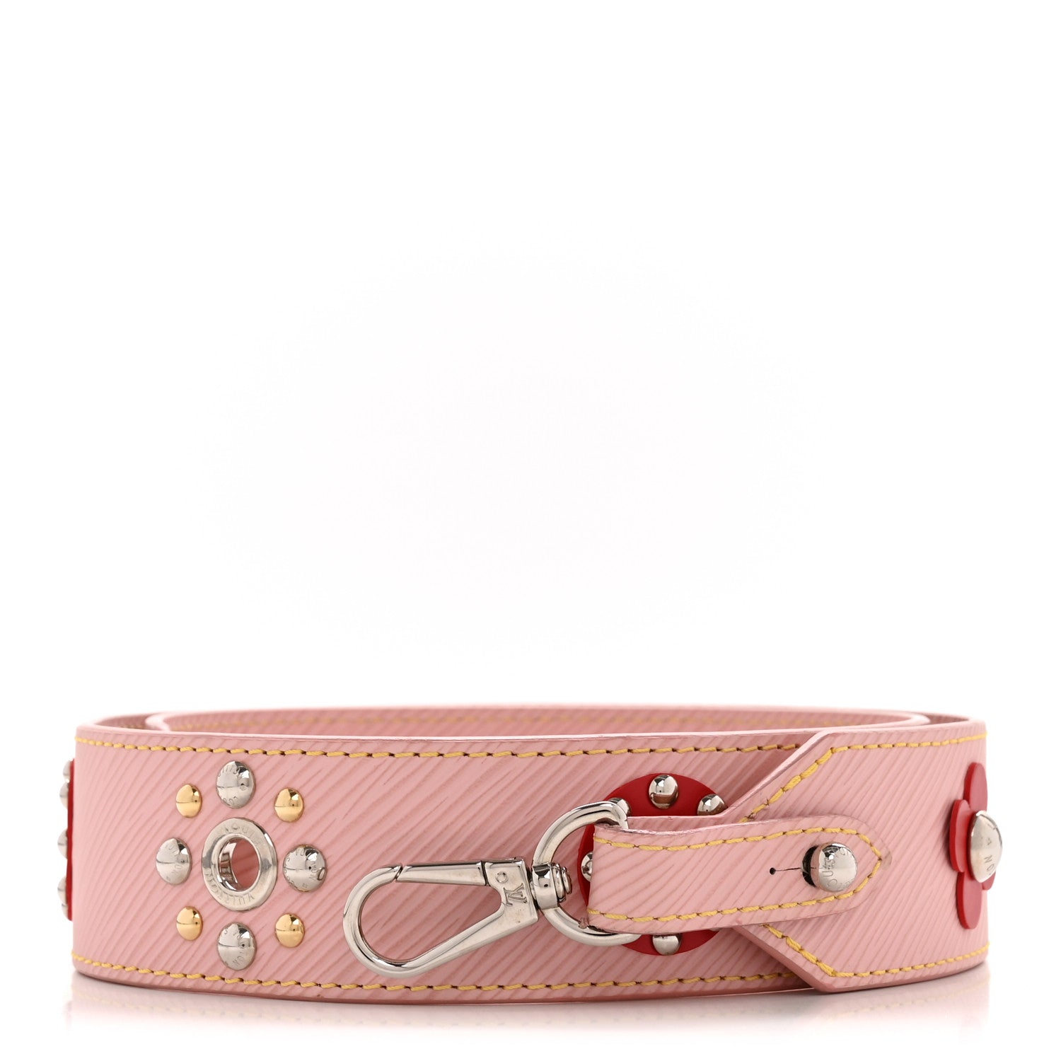 Louis Vuitton Epi Mechanical Flowers Bandouliere Shoulder Strap Rose Ballerine 1 of 8