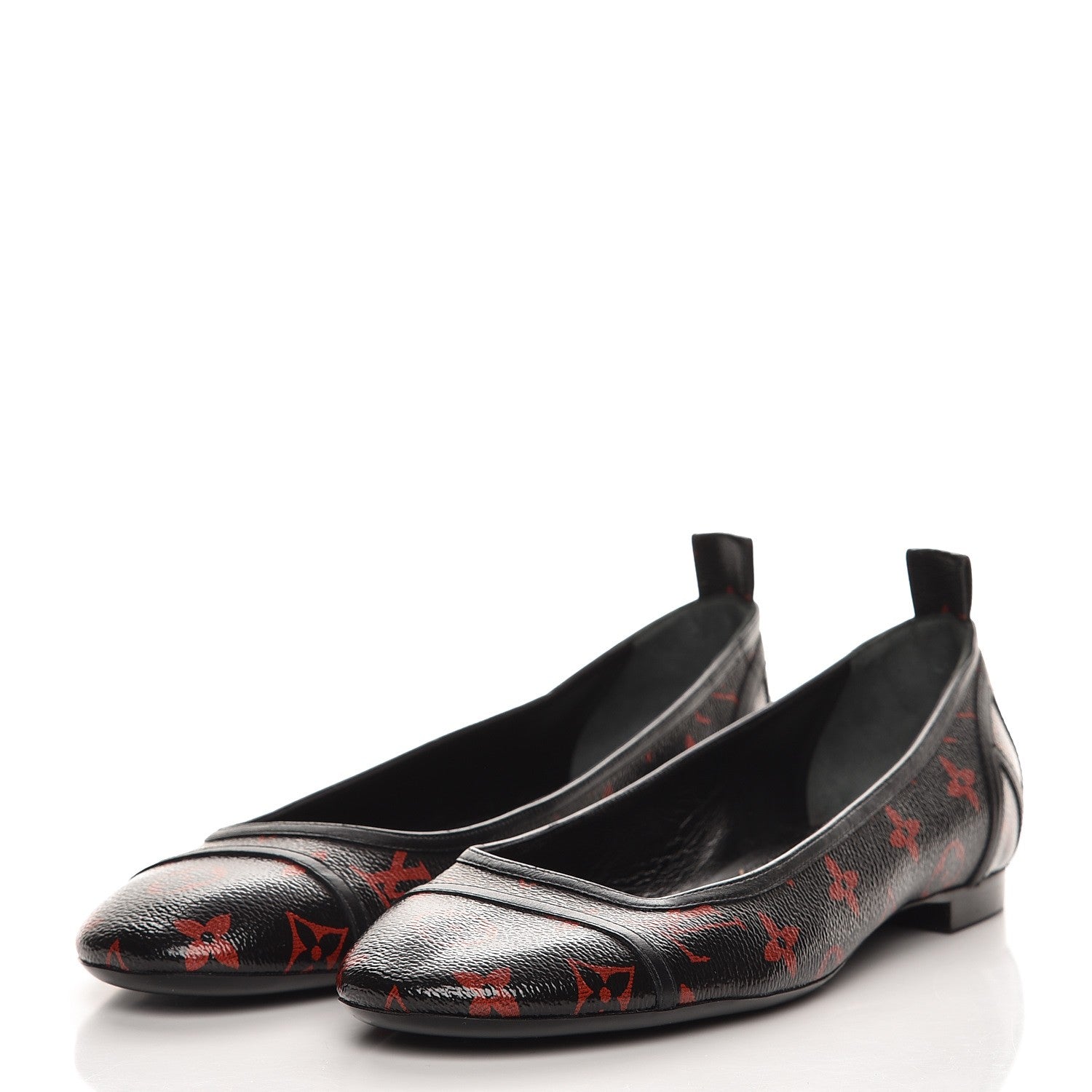 Louis Vuitton Monogram Infrarouge New Revival Ballerina Flats 41 Black 4 of 8