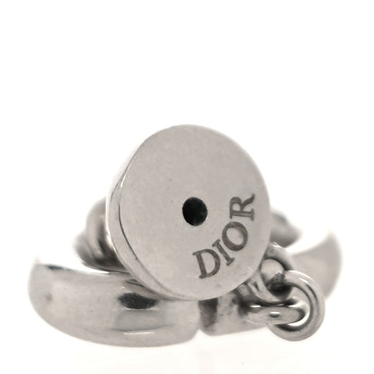 Christian Dior Metal Petit CD Drop Earrings Silver 4 of 4