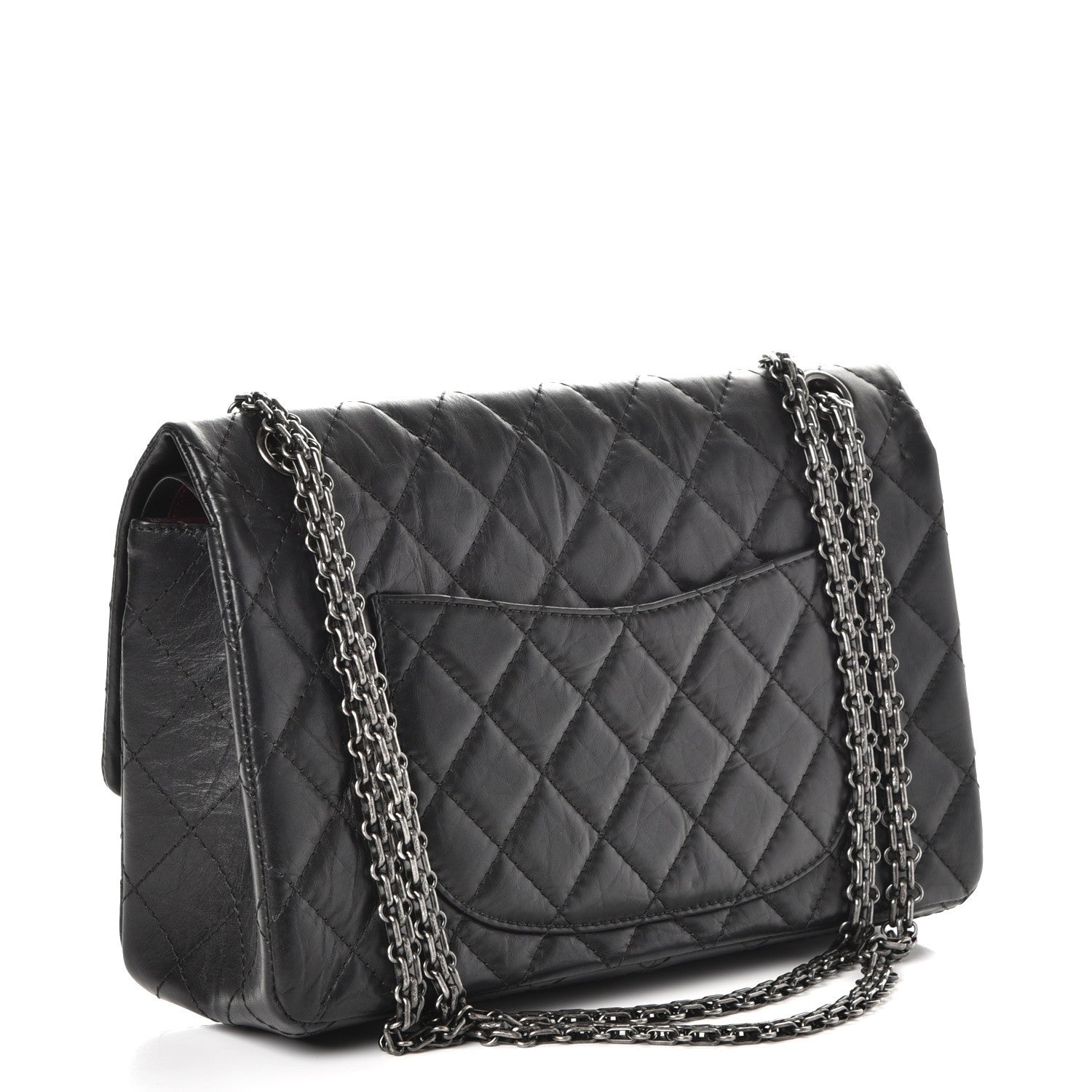 Chanel Aged Calfskin Quilted 2.55 Reissue 226 Flap Black 4 of 10