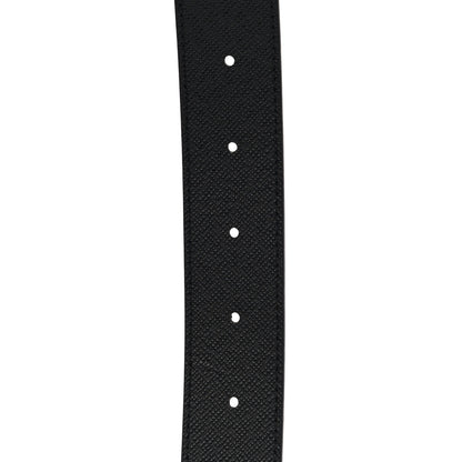 Louis Vuitton Calfskin Monogram 30mm LV Initiales Reversible Belt 80 32 Black 7 of 9