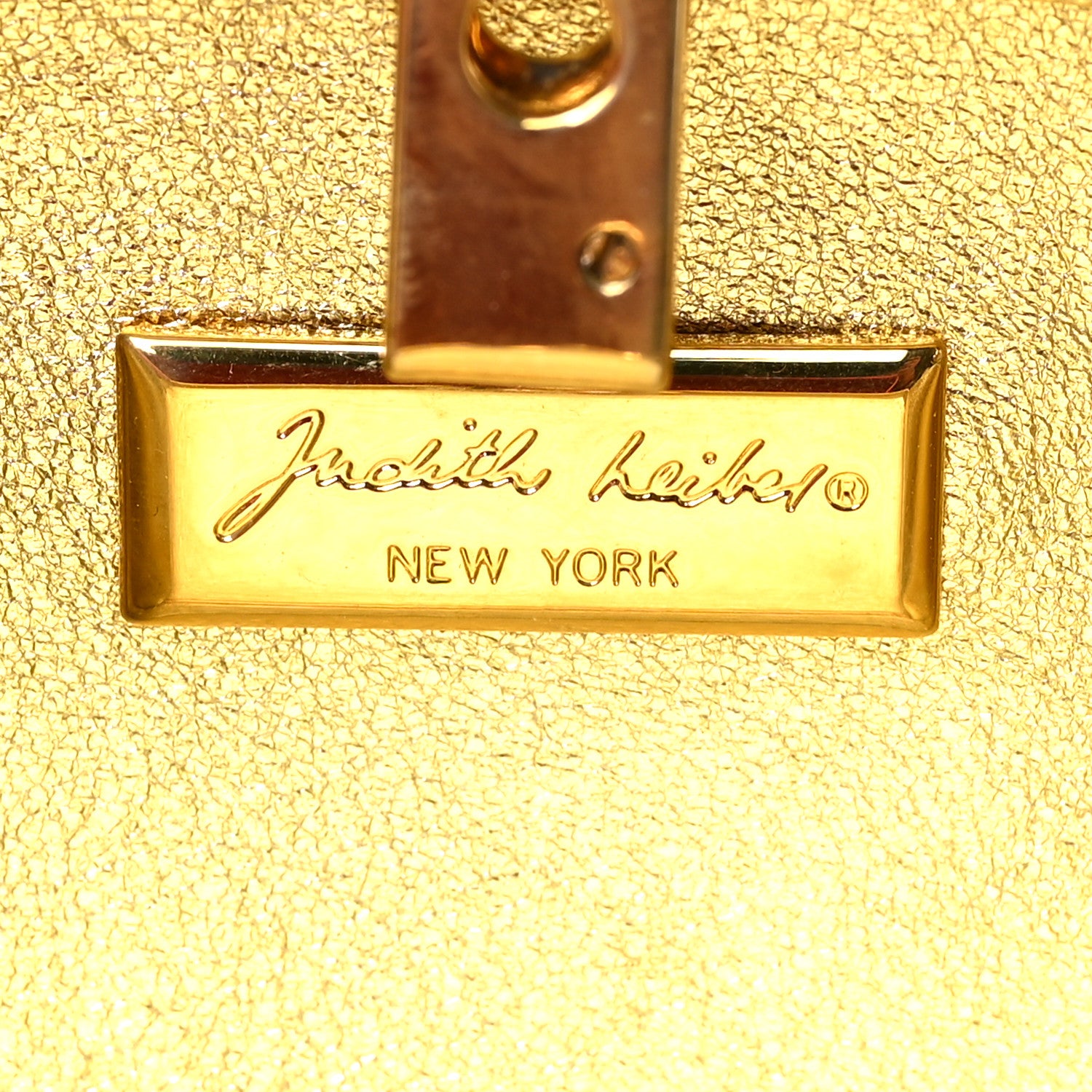 Judith Leiber Crystal Leopard Minaudiere Clutch Pink Black Gold 6 of 8