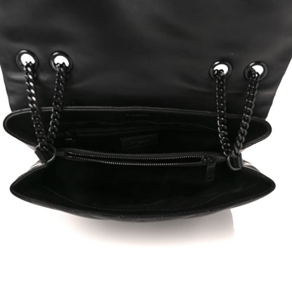 Saint Laurent Calfskin Y Quilted Monogram Medium Loulou Chain Satchel Black 4 of 7