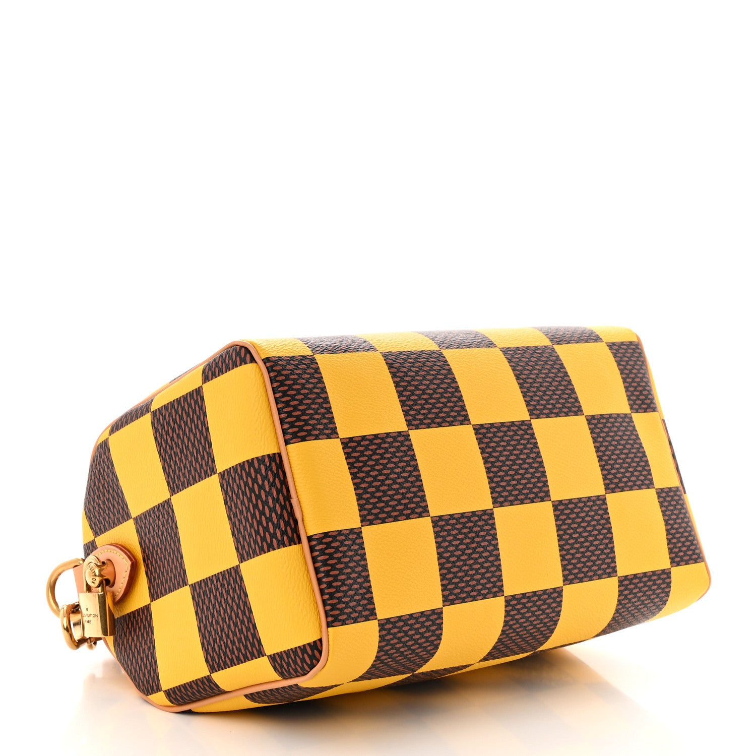 Louis Vuitton Damier Pop Speedy Bandouliere 25 Jaune Mat 4 of 9