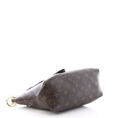 Louis Vuitton Monogram Flower Zipped Tote PM Black 3 of 9