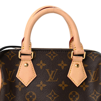 Louis Vuitton Monogram Speedy Bandouliere 20 Black 7 of 10