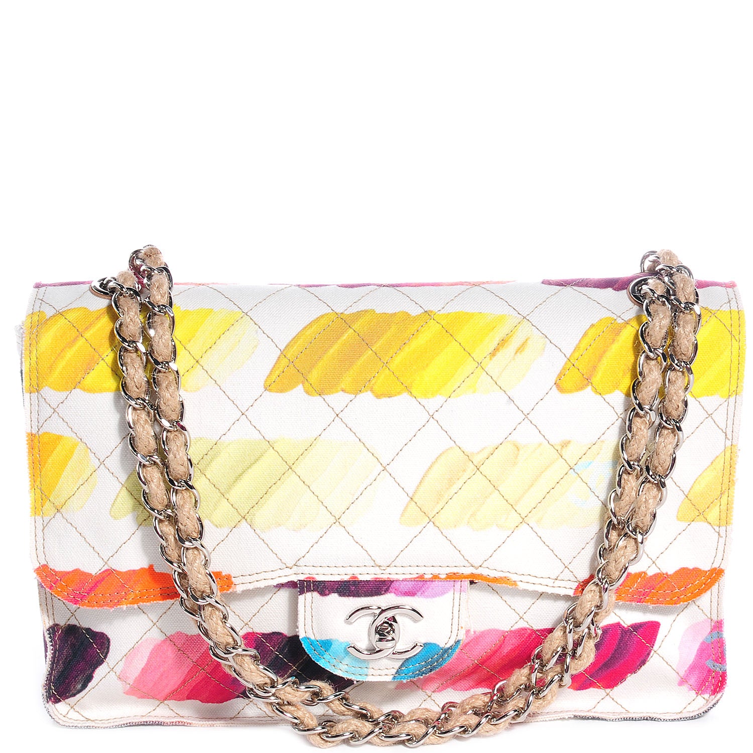 Chanel Canvas Jumbo Colorama Flap Multicolor 1 of 8