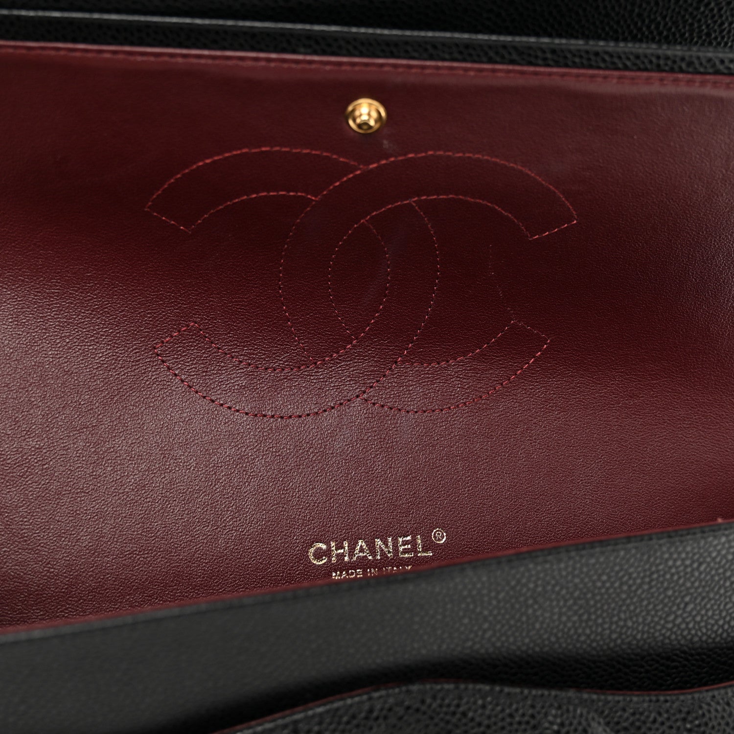 Chanel Caviar Quilted Maxi Double Flap Black 12 of 13