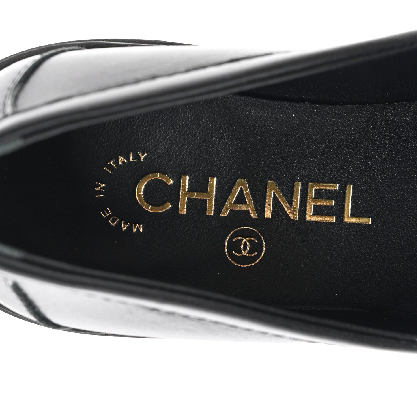 Lambskin Quilted CC Turnlock Loafers 37.5 Black