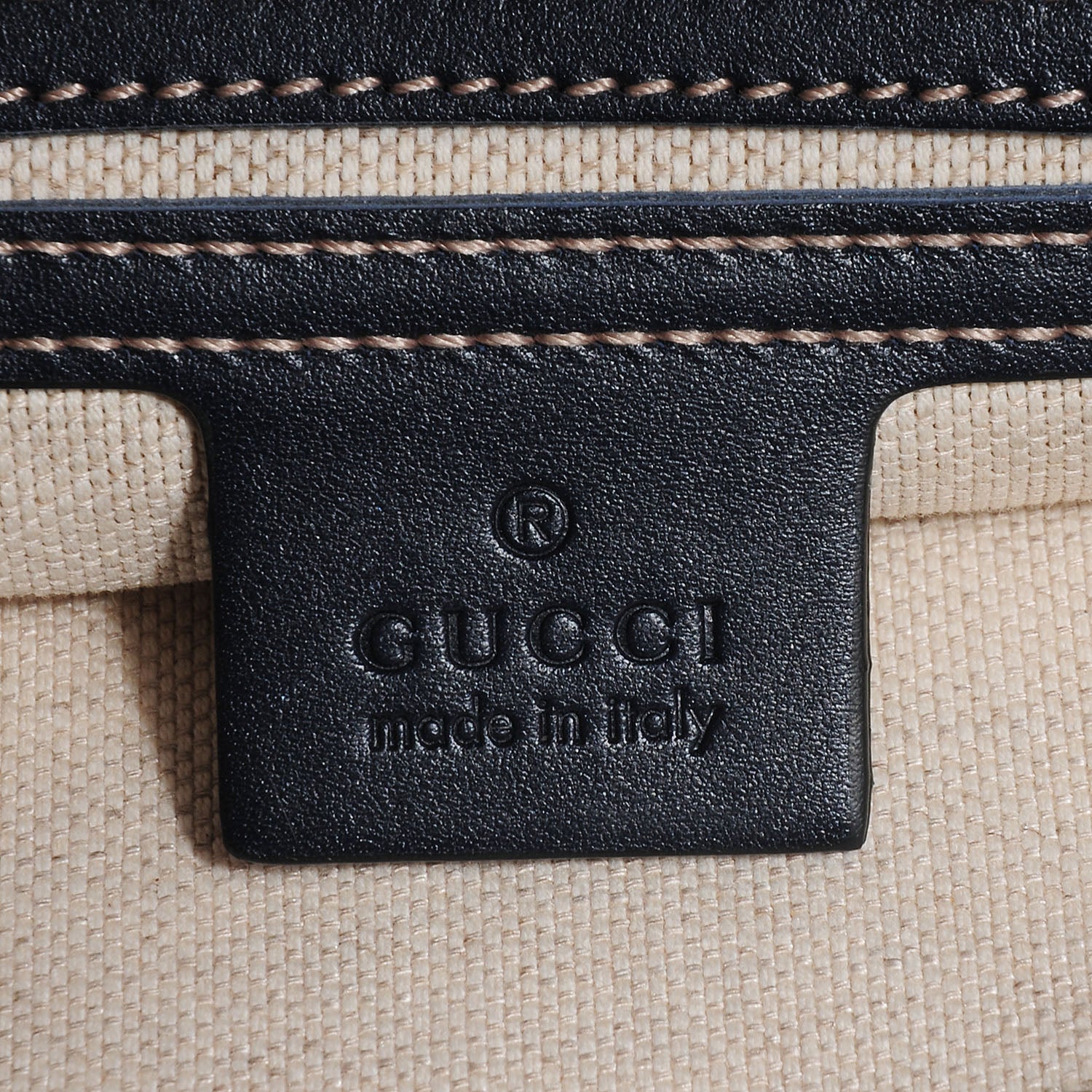 Gucci GG Plus Monogram Large Flat Messenger Bag Beige Blue 6 of 7