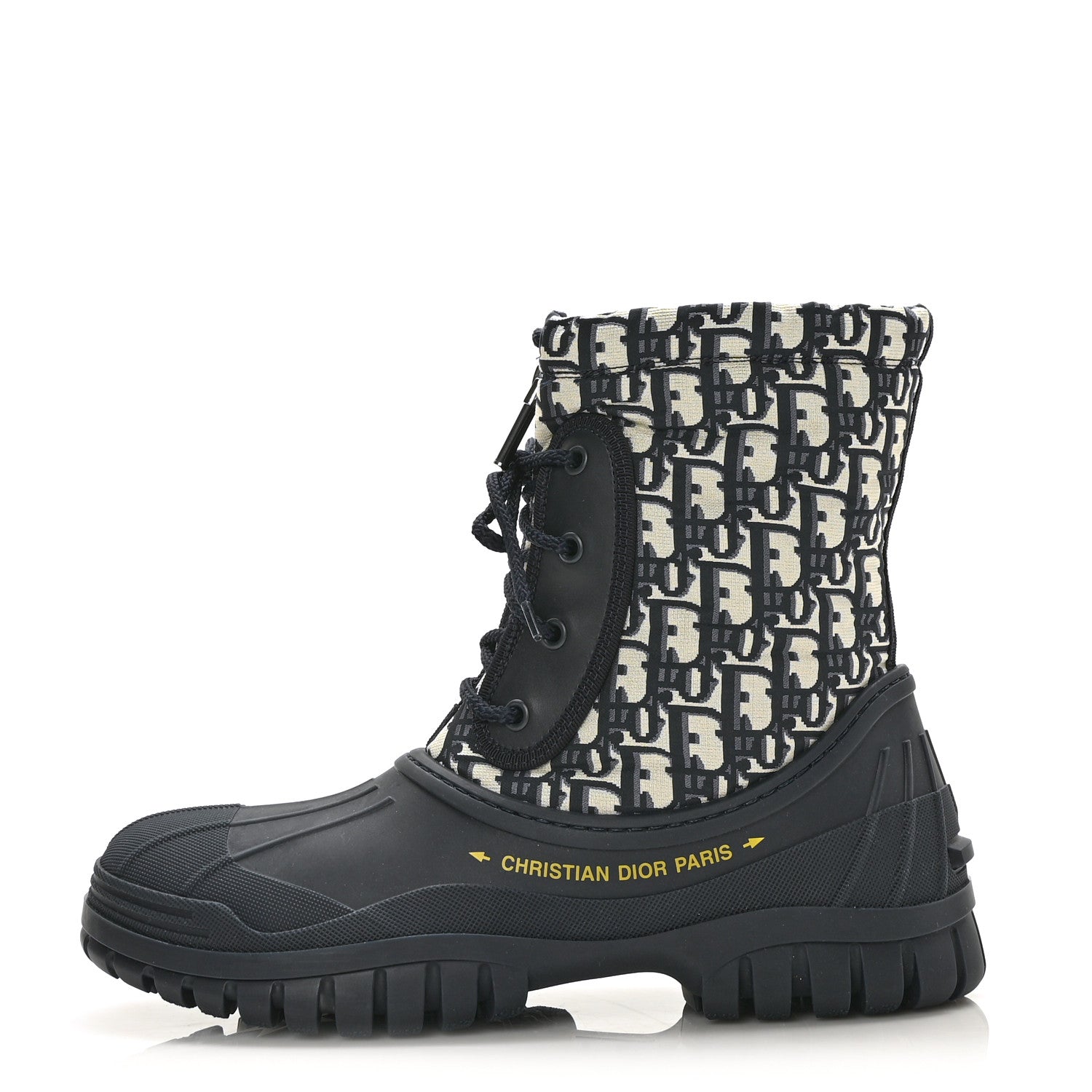 Christian Dior Oblique Nylon D-Venture Boots 39 Deep Blue 1 of 7