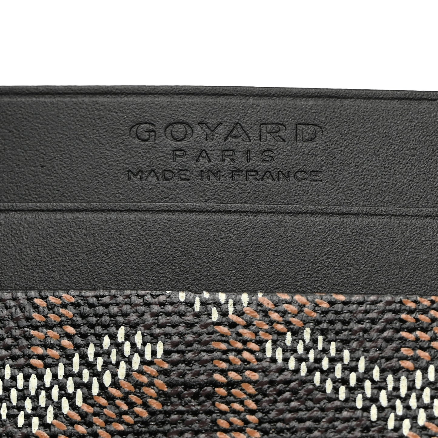 Goyardine Saint Sulpice Card Holder Black