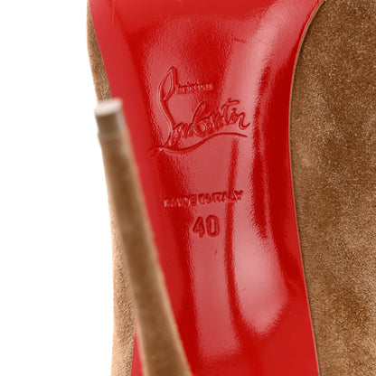 Christian Louboutin Suede Pigalle Follies 100 Pumps 40 Fennec 7 of 10