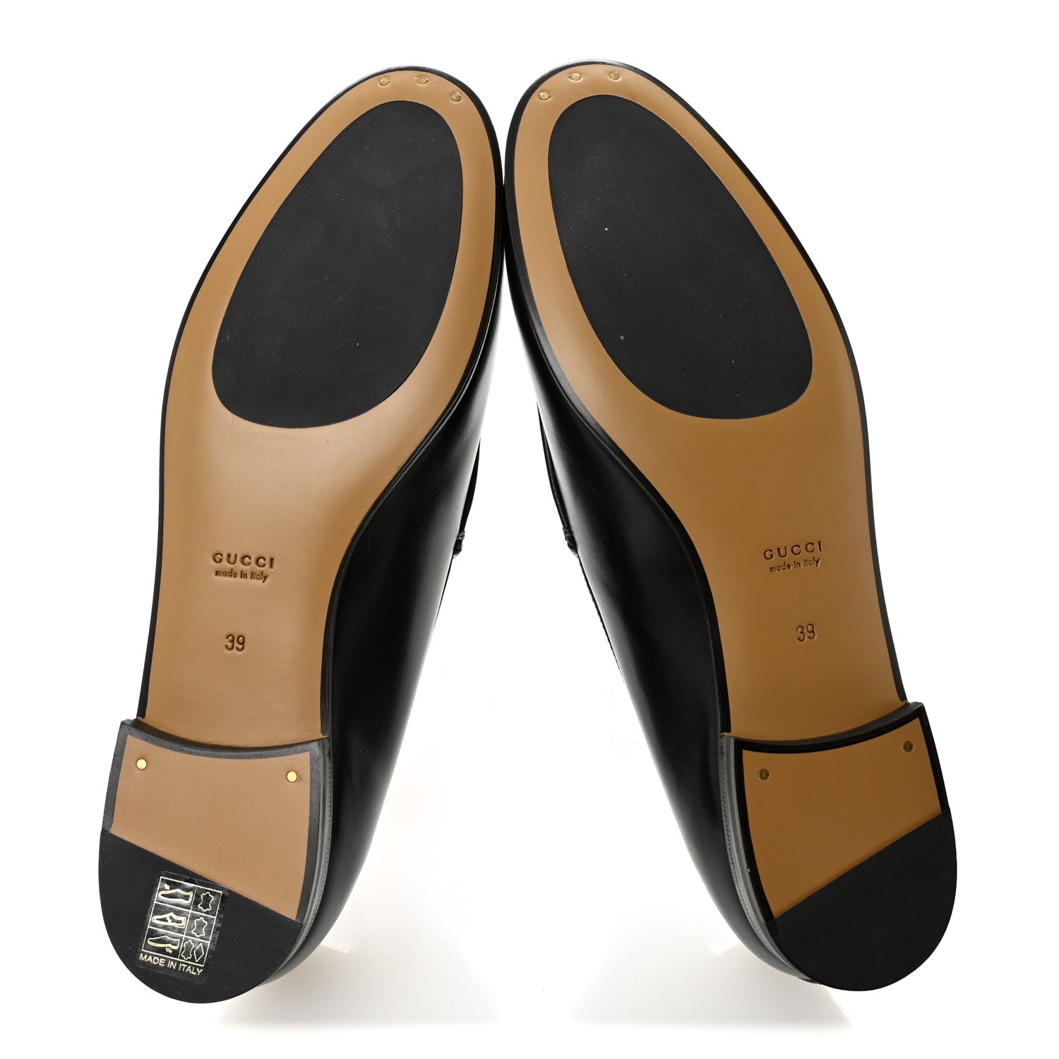 Gucci Calfskin Womens Jordaan Loafers 39 Black 6 of 10