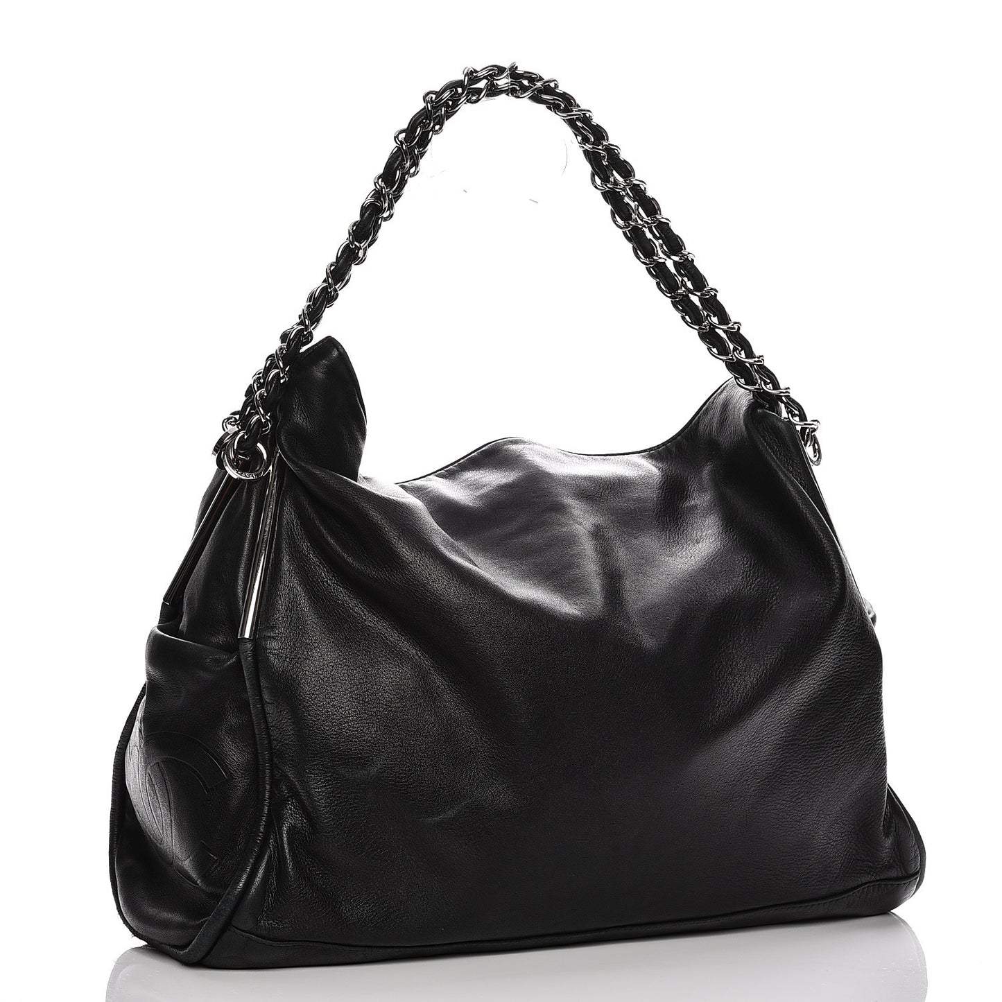 Lambskin Large Ultimate Soft Tote Black
