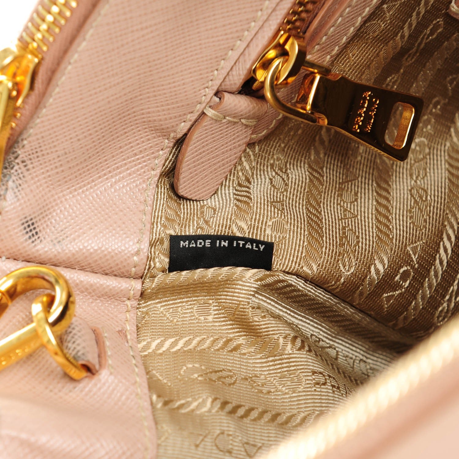 Prada Saffiano Medium Galleria Double Zip Tote Cammeo 8 of 11