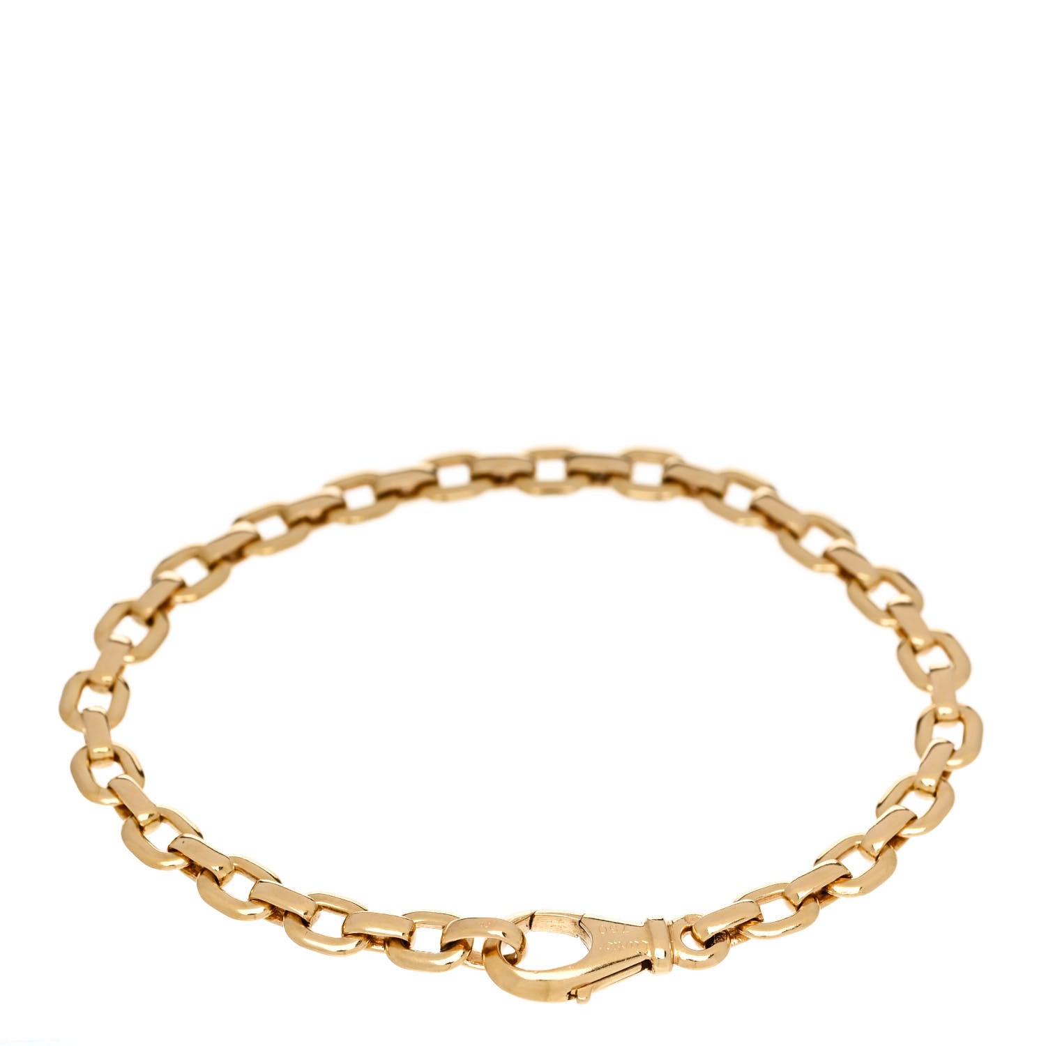 Cartier 18K Yellow Gold Meplat Link Chain Bracelet 2 of 4