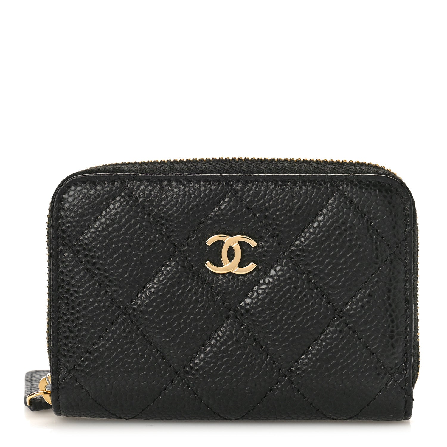 Chanel Caviar Quilted Classic Zipped Coin Purse Black 1 of 10