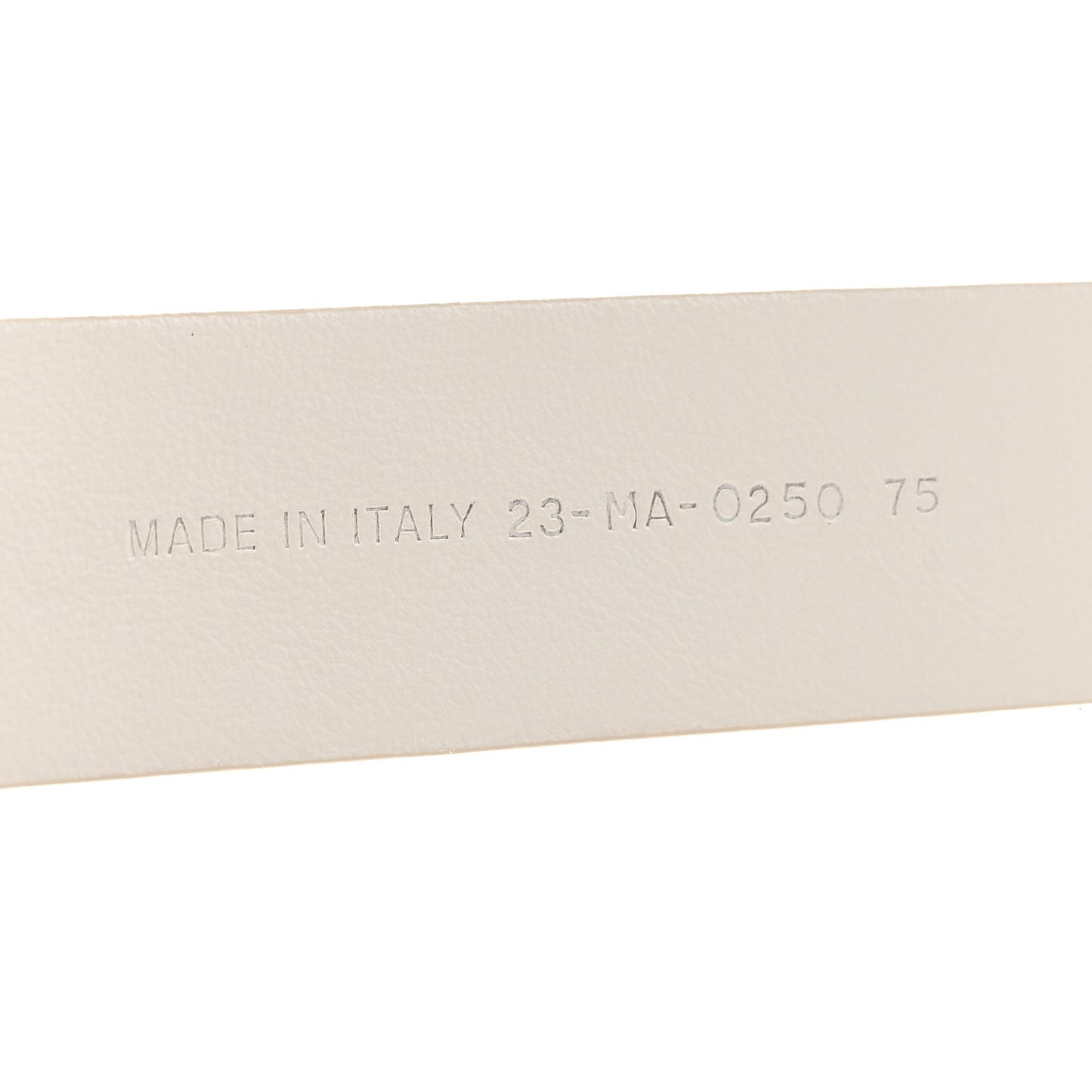 Calfskin 30 Montaigne 75 30 Belt White