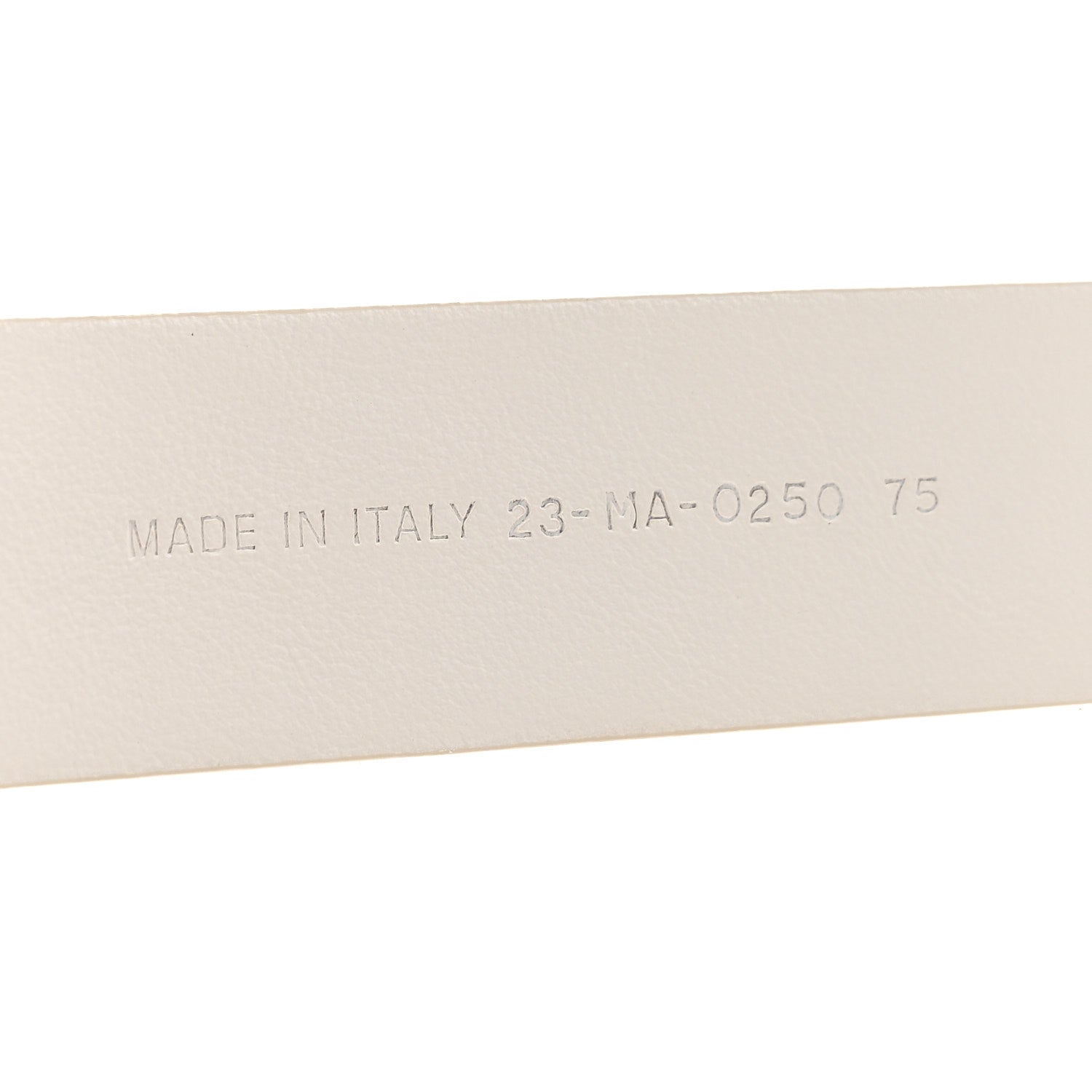 Christian Dior Calfskin 30 Montaigne 75 30 Belt White 6 of 8
