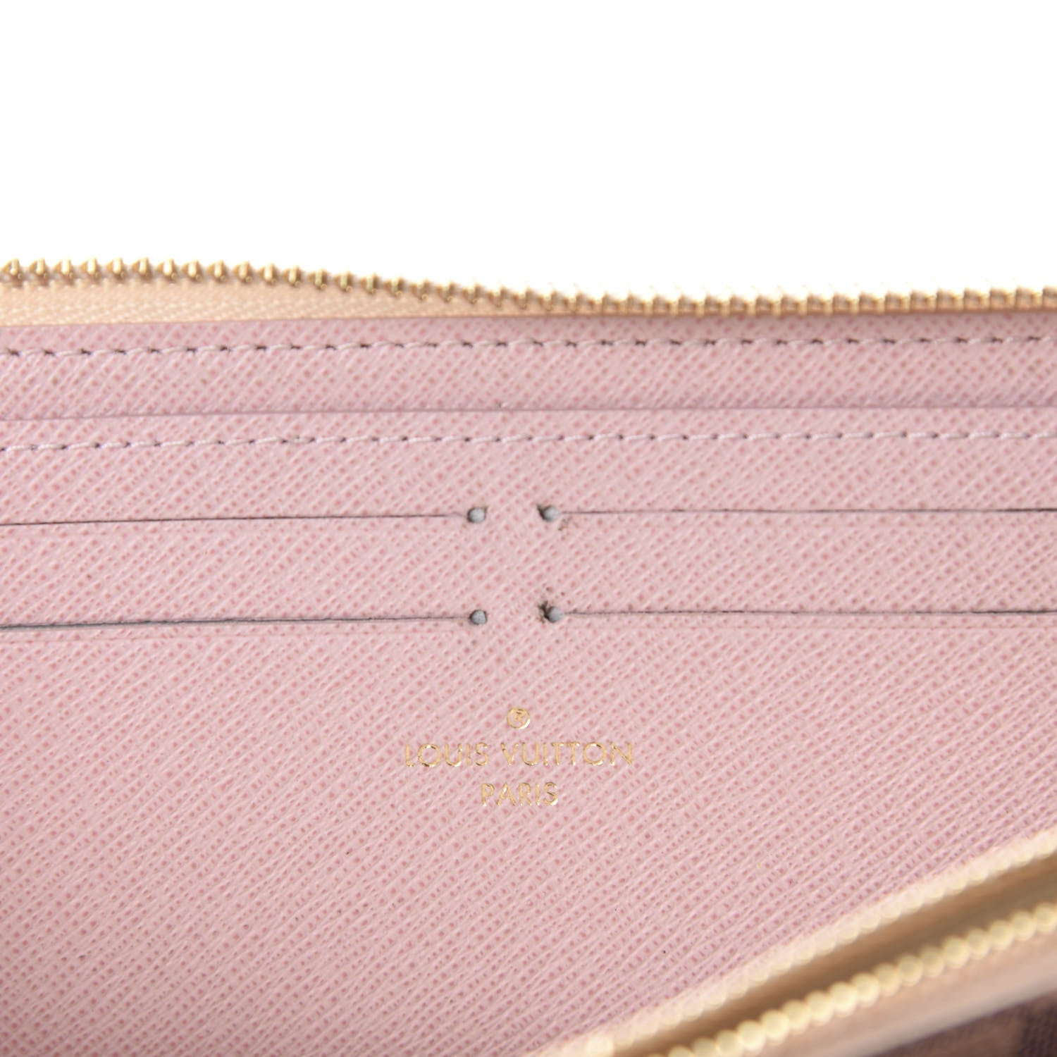 Louis Vuitton Damier Azur Clemence Wallet Rose Ballerine 7 of 8