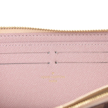 Louis Vuitton Damier Azur Clemence Wallet Rose Ballerine 7 of 8