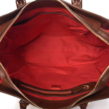 Christian Louboutin Calfskin Farida Shopping Bag Havane 5 of 14