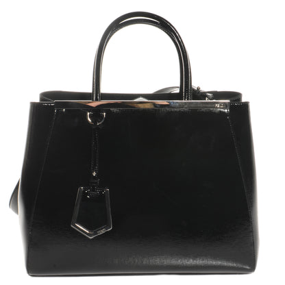 Fendi Patent Vitello Elite Regular 2Jours Tote Black 1 of 11