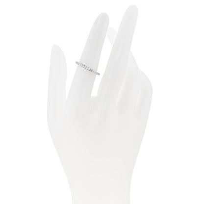 Cartier 18K White Gold Diamond 2mm Etincelle de Cartier Wedding Band Ring 51 5.75 2 of 5