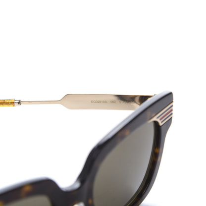 Gucci Acetate Square Frame Web GG0281SA Sunglasses Havana 6 of 8